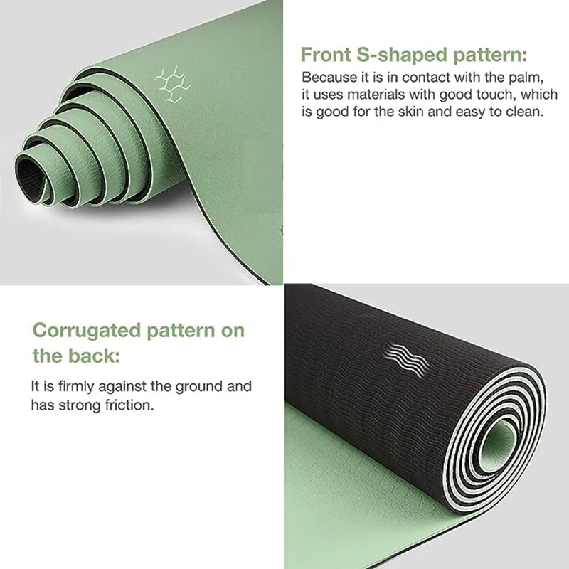 Thick two-color, non-slip Yoga Mat