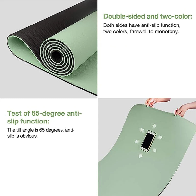 Thick two-color, non-slip Yoga Mat