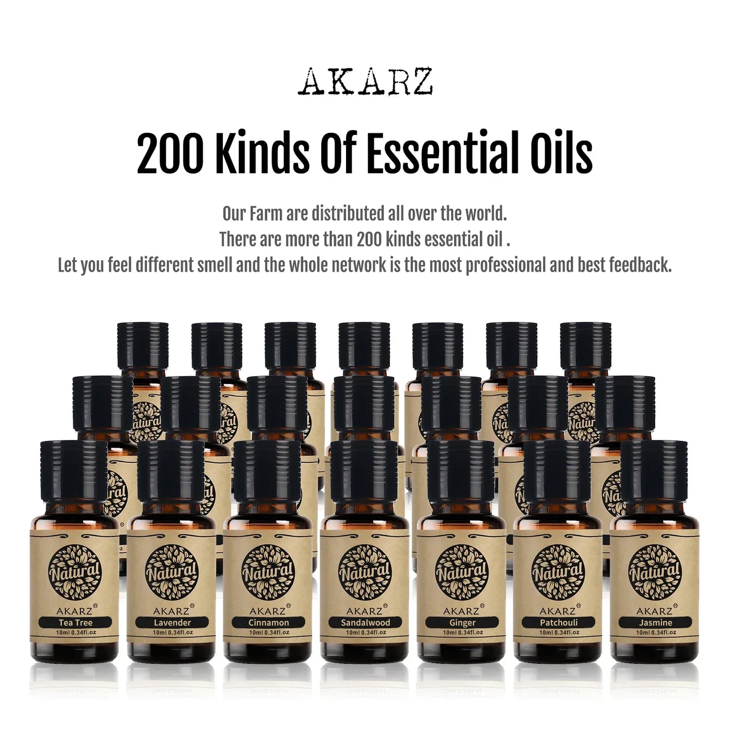 AKARZ Professional Root Series Essential Oils Aromatic for Aromatherapy Diffusers and Face, Body, Skin Care Aroma Oil