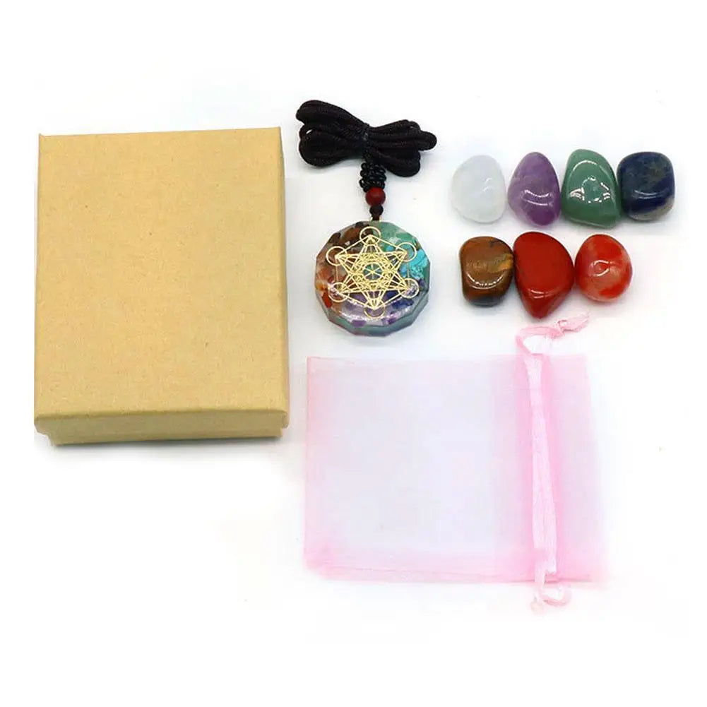 Natural Crystal Chakras Healing Kit