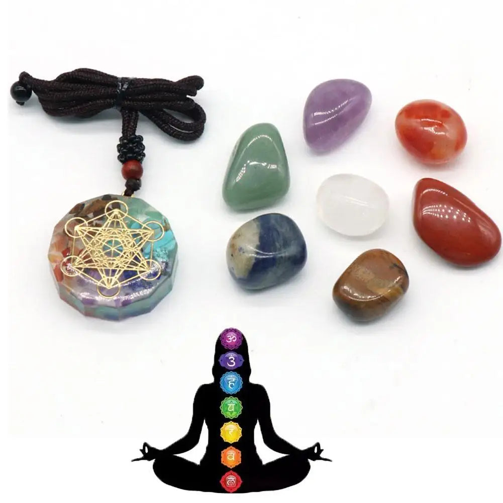 Natural Crystal Chakras Healing Kit